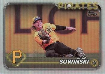 2024 Topps #390 Jack Suwinski Rainbow Foil