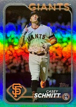 2024 Topps #403 Casey Schmitt Rainbow Foil