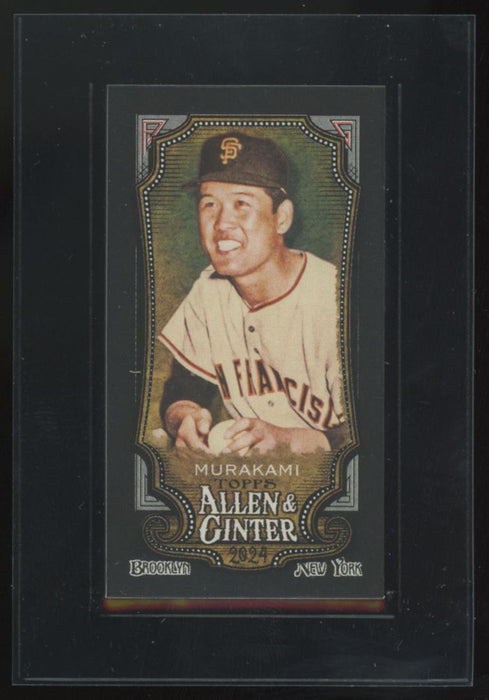 2024 Topps Allen & Ginter #172 Masanori Murakami Mini Black Border