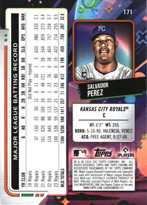 2024 Topps Chrome Cosmic #171 Salvador Perez