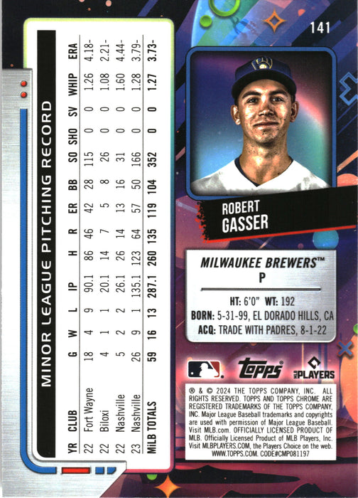 2024 Topps Chrome Cosmic #141 Robert Gasser
