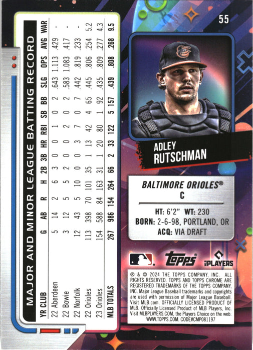 2024 Topps Chrome Cosmic #55 Adley Rutschman