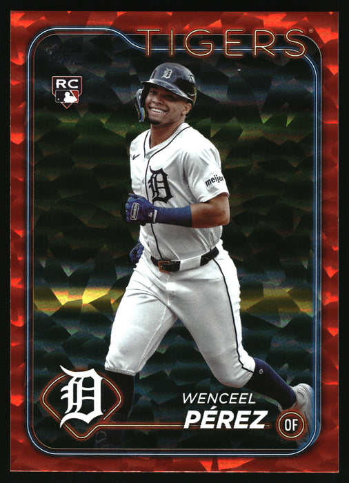 2024 Topps Update #US233 Wenceel Perez Orange Crackle Foilboard #/299
