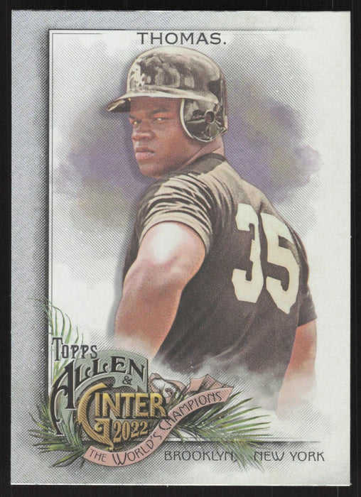 2022 Topps Allen & Ginter #9 Frank Thomas Silver Portrait