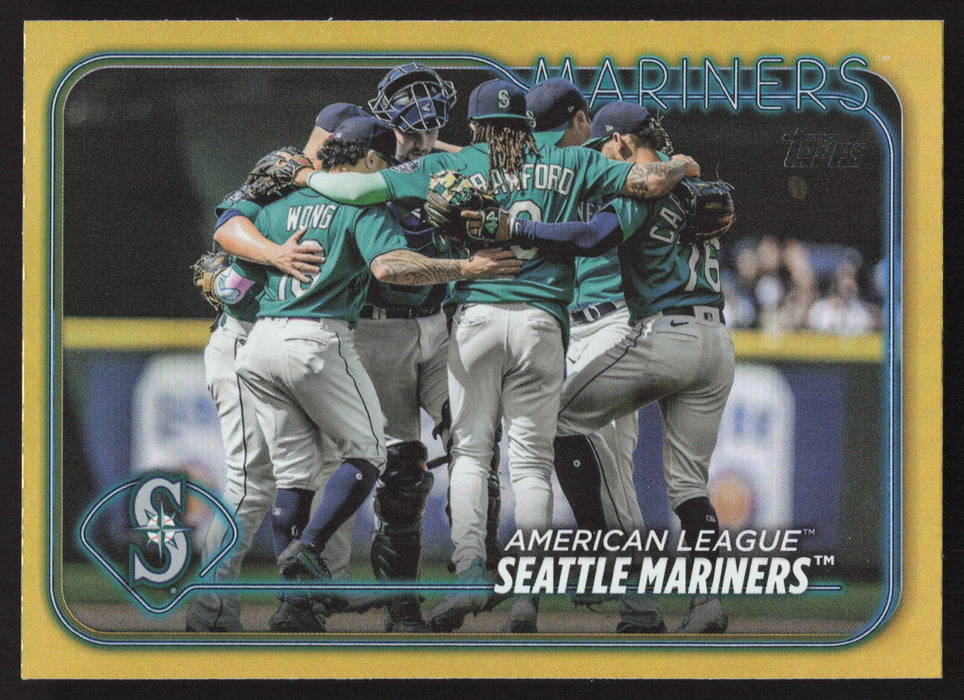 2024 Topps #241 Seattle Mariners Gold Foil