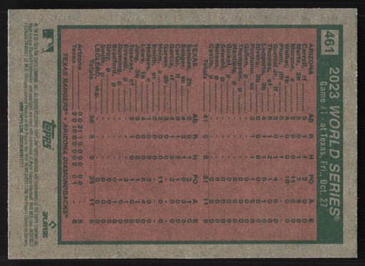 2024 Topps Heritage #461 World Series 2023: Game 1