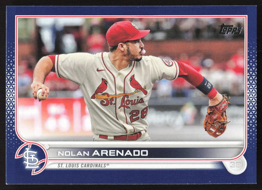 2022 Topps #87 Nolan Arenado Royal Blue