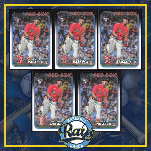 2024 Topps #313 Ceddanne Rafaela - 5 Card Player Lot - Rookie Card