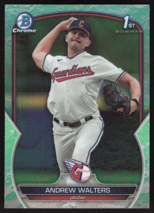 2023 Bowman Draft #BDC-184 Andrew Walters Chrome Lunar Glow Refractor
