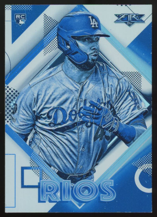 2020 Topps Fire #167 Edwin Rios Blue Chip