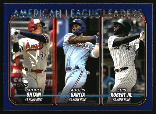 2024 Topps #179 American League Leaders Home Runs Royal Blue