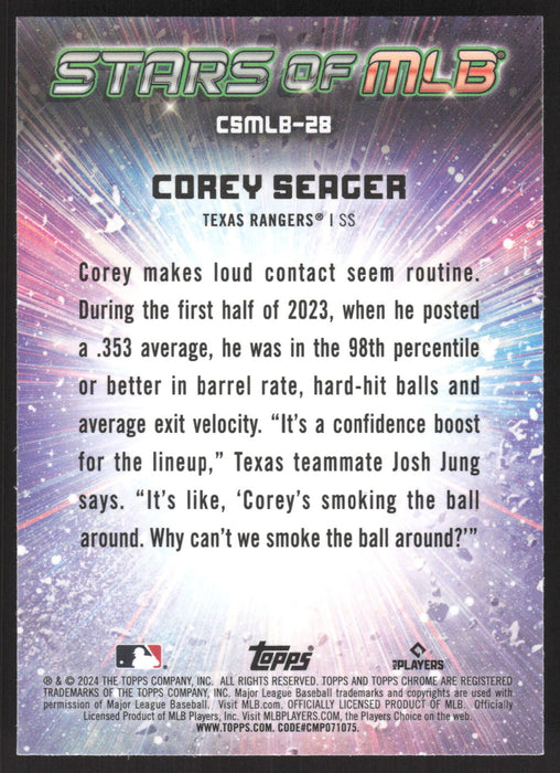2024 Topps #CSMLB-28 Corey Seager Stars of MLB Chrome