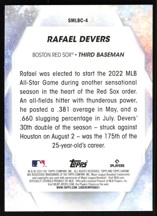 2023 Topps #SMLBC-4 Rafael Devers Stars of MLB Chrome