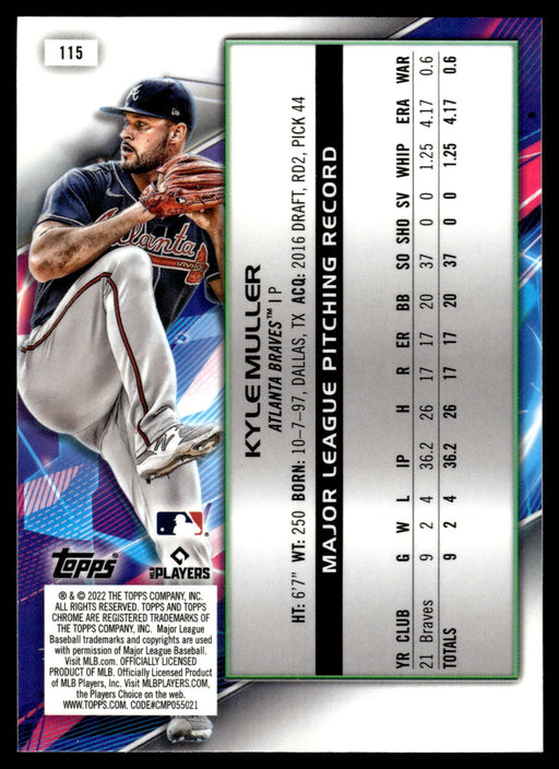 2022 Topps Chrome Cosmic #115 Kyle Muller