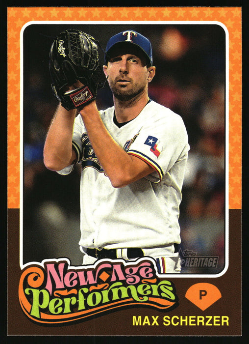 2024 Topps Heritage #NAP-22 Max Scherzer New Age Performers