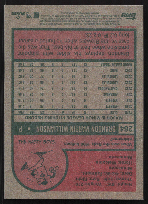 2024 Topps Heritage #264 Brandon Williamson Base