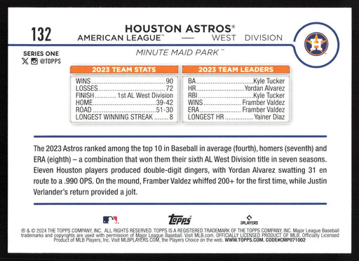 2024 Topps #132 Houston Astros