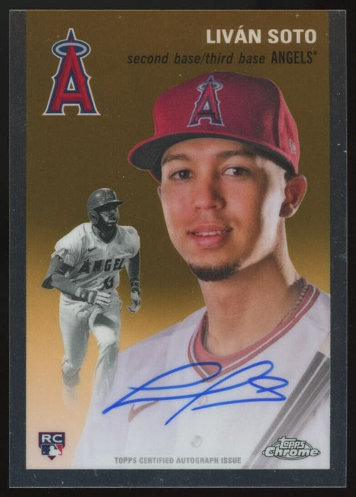 2023 Topps Chrome Platinum Livan Soto Auto Los Angeles Angels RC CPA-LSO