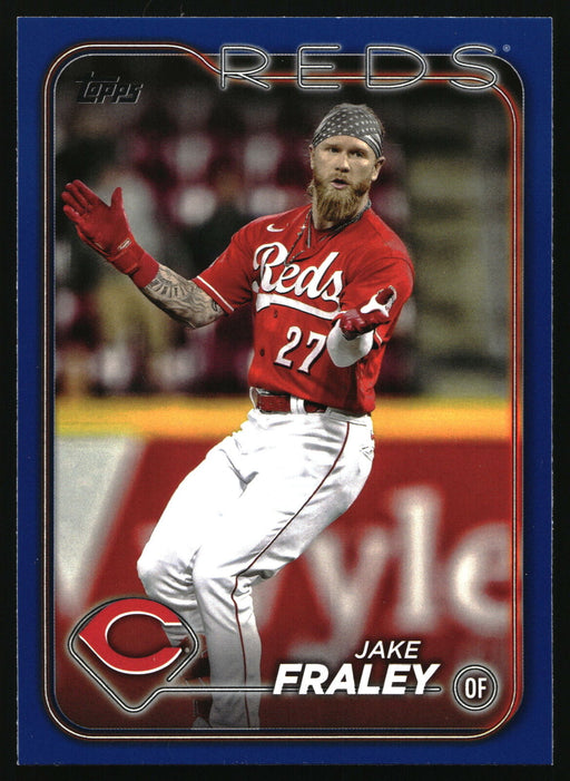 2024 Topps #261 Jake Fraley Royal Blue