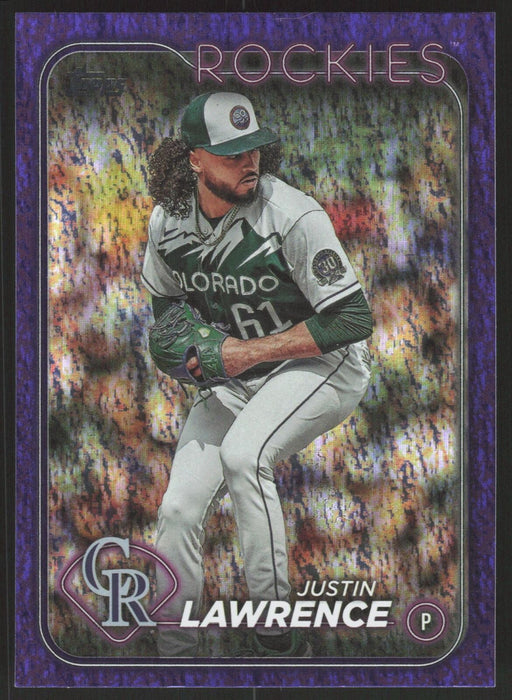 2024 Topps #259 Justin Lawrence Purple Holofoil #/799