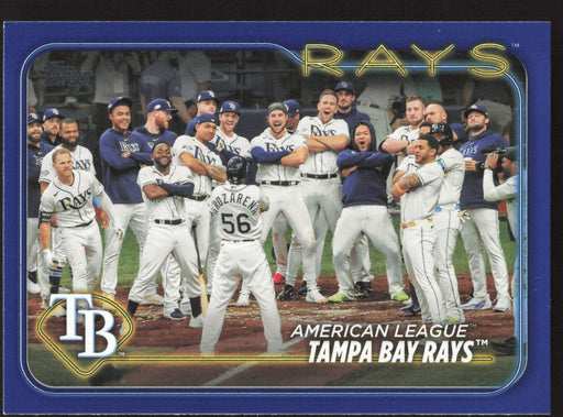 2024 Topps #211 Tampa Bay Rays Royal Blue