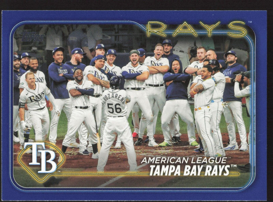 2024 Topps #211 Tampa Bay Rays Royal Blue