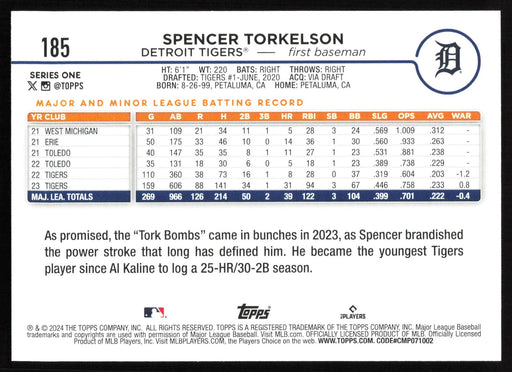 2024 Topps #185 Spencer Torkelson