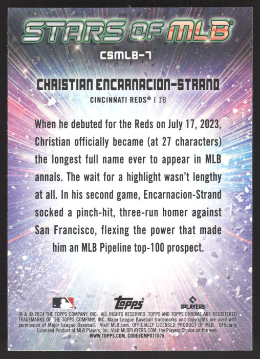 2024 Topps #CSMLB-7 Christian Encarnacion-Strand Stars of MLB Chrome