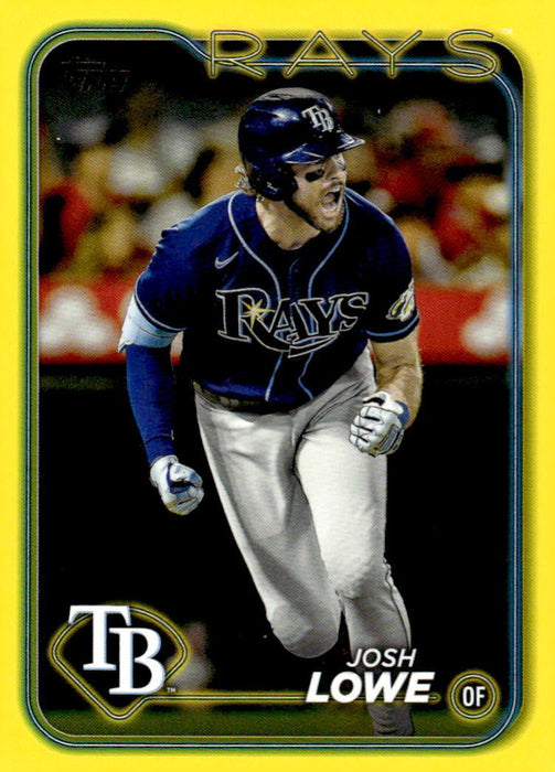 2024 Topps #253 Josh Lowe Yellow