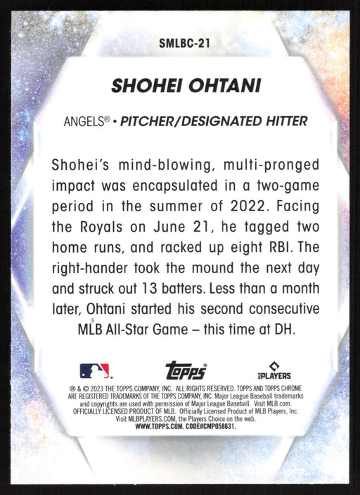 2023 Topps #SMLBC-21 Shohei Ohtani Stars of MLB Chrome