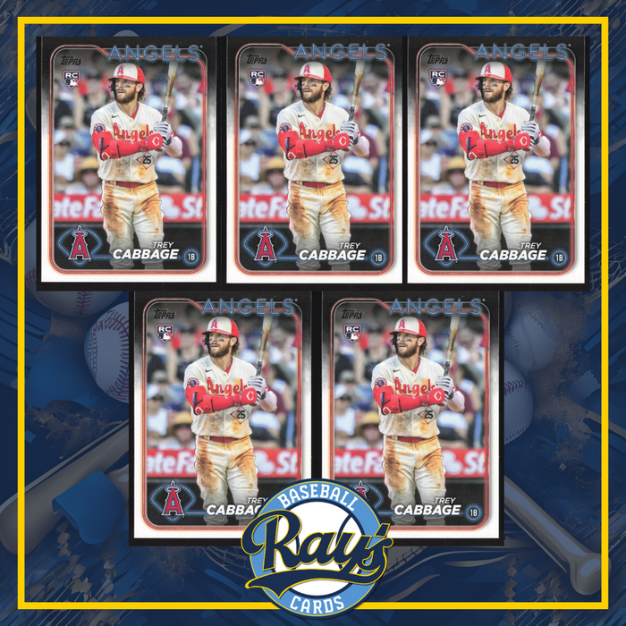 2024 Topps #321 Trey Cabbage - 5 Card Player Lot - Rookie Card