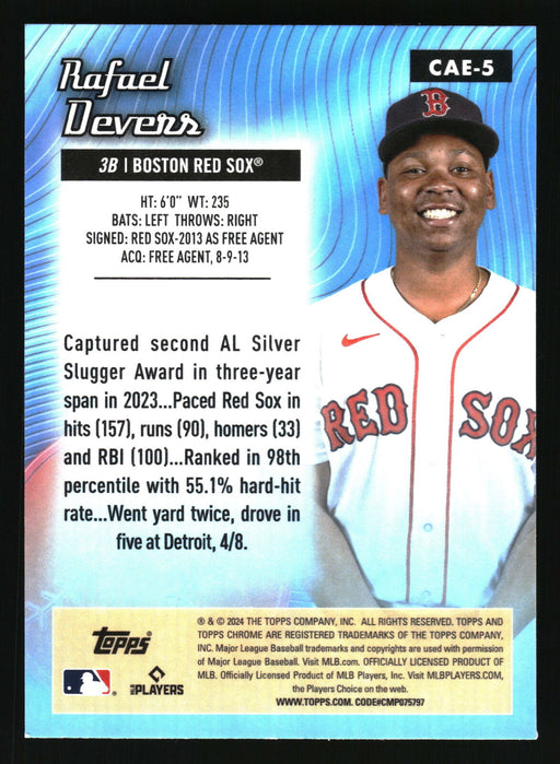 2024 Topps Chrome #CAE-5 Rafael Devers Chrome All Etch