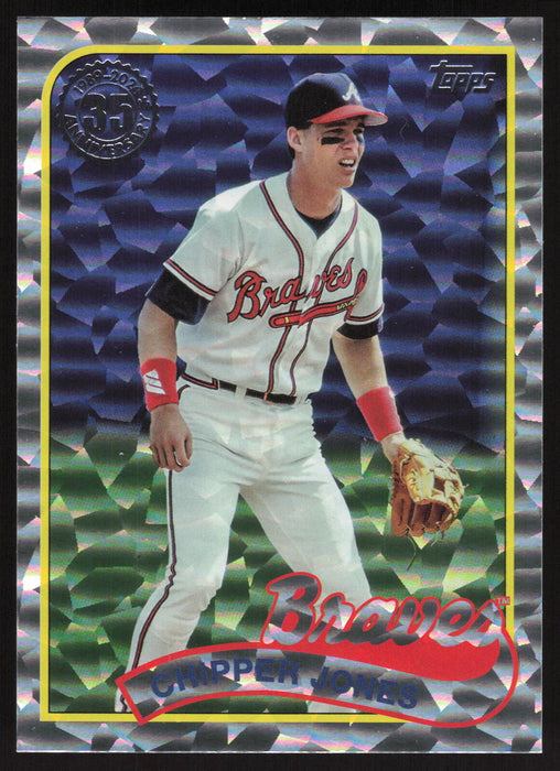 2024 Topps #89B-76 Chipper Jones 1989 Topps Baseball 35th Anniversary Foil