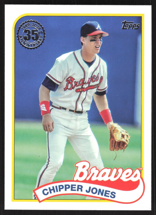 2024 Topps #89B-76 Chipper Jones 1989 Topps Baseball 35th Anniversary