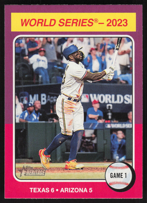 2024 Topps Heritage #461 World Series 2023: Game 1