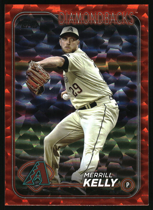 2024 Topps #112 Merrill Kelly Green Crackle Foil #/499