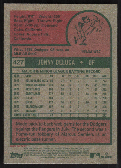 2024 Topps Heritage #427 Jonny Deluca