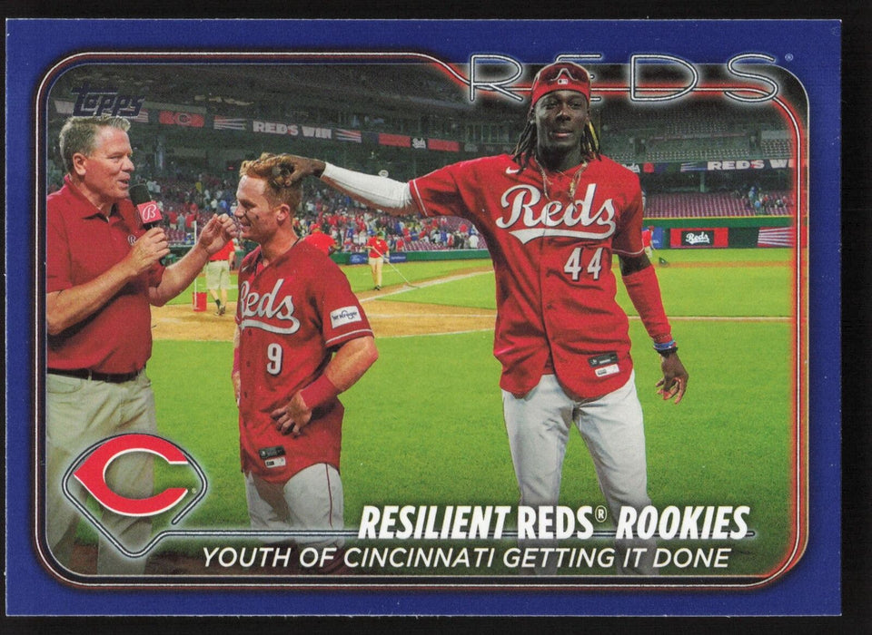 2024 Topps #133 Resilient Reds Rookies Royal Blue