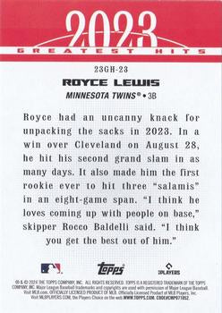 2024 Topps #23GH-23 Royce Lewis 2023 Greatest Hits