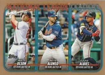 2024 Topps #293 National League Leaders Runs Batted In Gold #/2024
