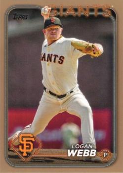 2024 Topps #4 Logan Webb Gold #/2024