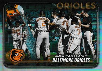 2024 Topps #192 Baltimore Orioles Rainbow Foil