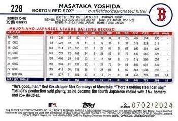 2024 Topps #228 Masataka Yoshida Gold #/2024