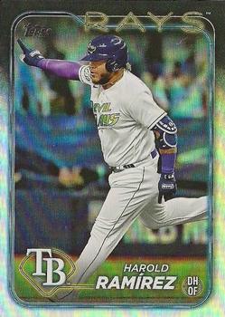 2024 Topps #256 Harold Ramírez Rainbow Foil