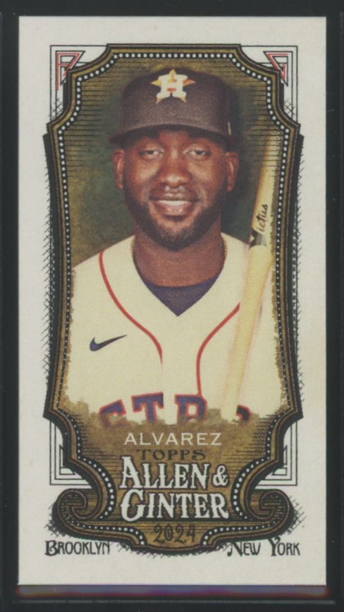 2024 Topps Allen & Ginter #83 Yordan Alvarez Mini A&G Back