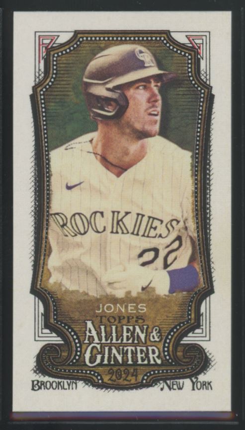 2024 Topps Allen & Ginter #152 Nolan Jones Mini A&G Back