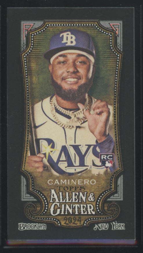 2024 Topps Allen & Ginter #92 Junior Caminero Mini Black Border