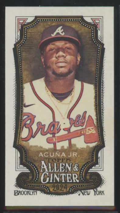 2024 Topps Allen & Ginter #20 Ronald Acuña Jr. Mini A&G Back