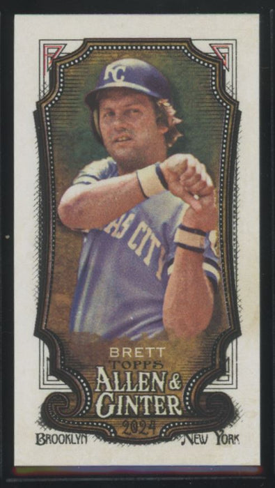 2024 Topps Allen & Ginter #130 George Brett Mini A&G Back