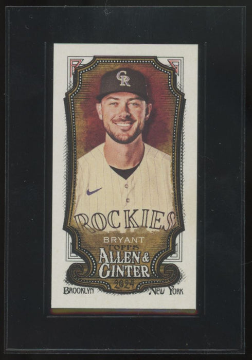 2024 Topps Allen & Ginter #183 Kris Bryant Mini A&G Back